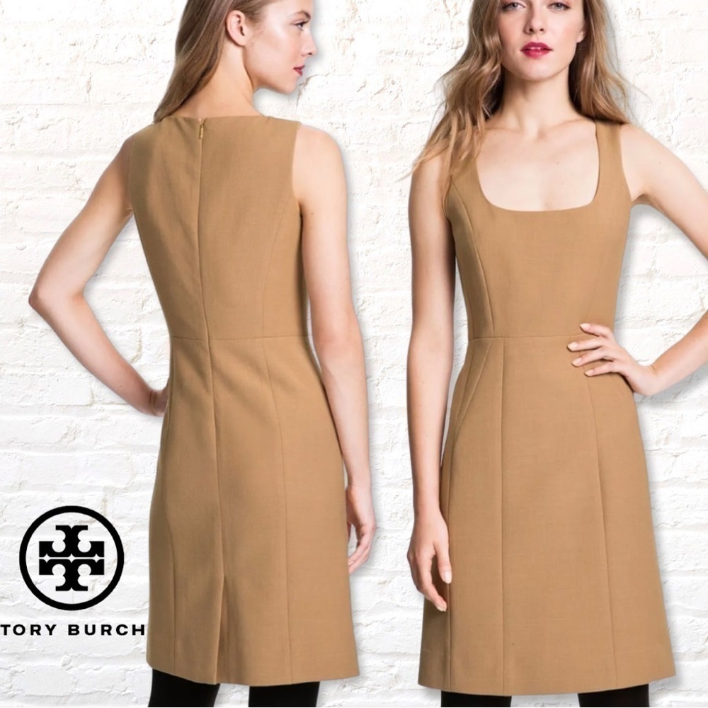 Tory Burch Azalea Black Wool Sheath Dress Black Size 0 - Picture 8 of 9